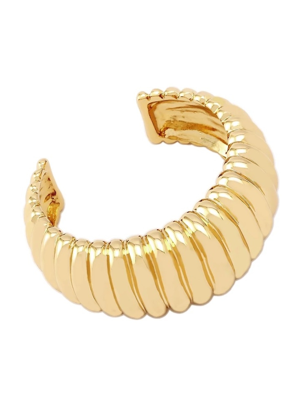 Robert Lee Morris Soho Gold Ribbed Tube
Cuff Bracelet - Picture 2 of 4